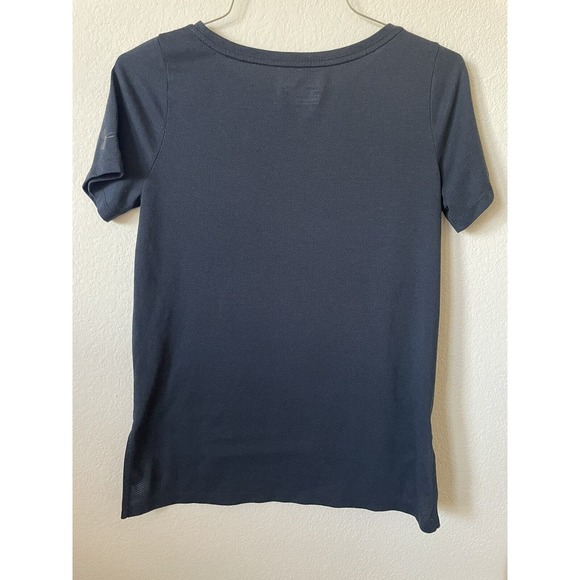 Under Armour HeatGear Logo Round Neck Short Sleeve Loose Athletic Top Size S - Picture 4 of 4